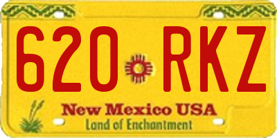 NM license plate 620RKZ