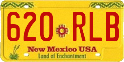 NM license plate 620RLB