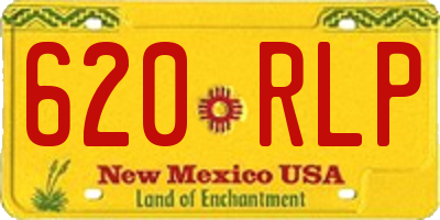 NM license plate 620RLP