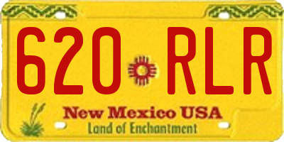 NM license plate 620RLR