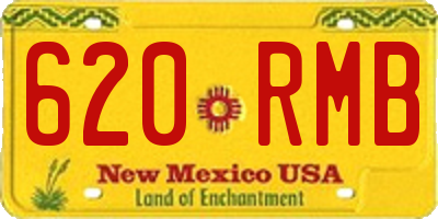 NM license plate 620RMB