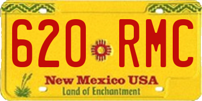 NM license plate 620RMC
