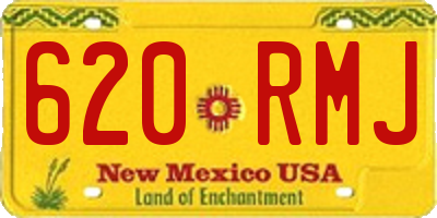 NM license plate 620RMJ
