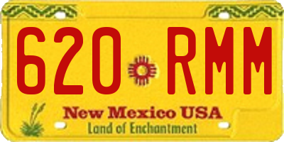 NM license plate 620RMM
