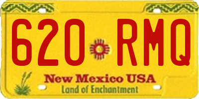 NM license plate 620RMQ