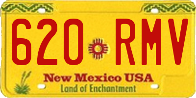 NM license plate 620RMV