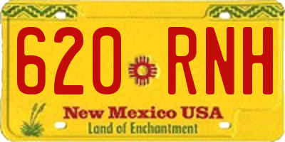 NM license plate 620RNH