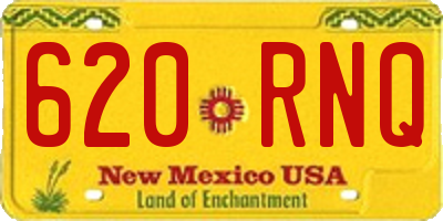 NM license plate 620RNQ