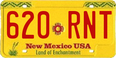 NM license plate 620RNT