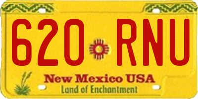 NM license plate 620RNU