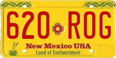 NM license plate 620ROG