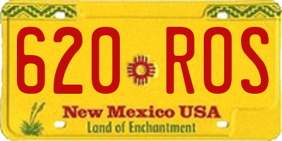 NM license plate 620ROS