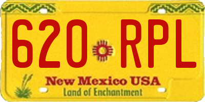 NM license plate 620RPL