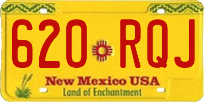 NM license plate 620RQJ