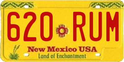NM license plate 620RUM