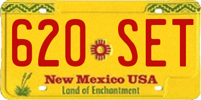 NM license plate 620SET