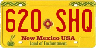NM license plate 620SHQ