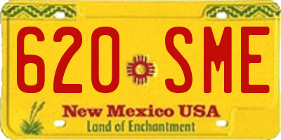 NM license plate 620SME
