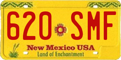 NM license plate 620SMF