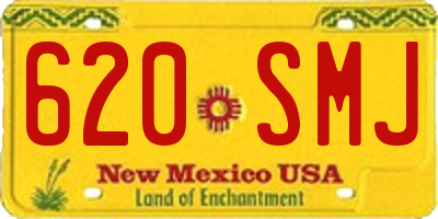 NM license plate 620SMJ