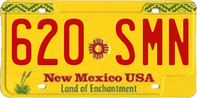 NM license plate 620SMN