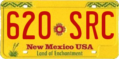 NM license plate 620SRC