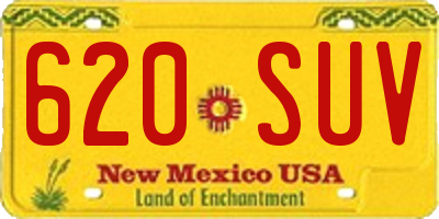 NM license plate 620SUV