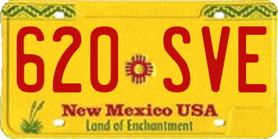 NM license plate 620SVE