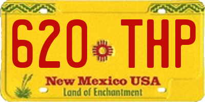 NM license plate 620THP
