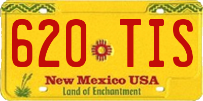NM license plate 620TIS