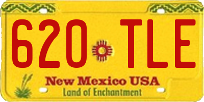 NM license plate 620TLE