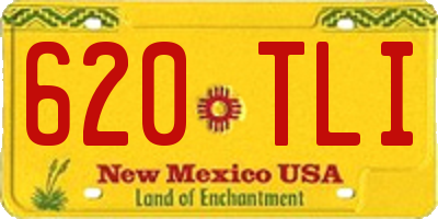 NM license plate 620TLI
