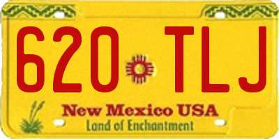 NM license plate 620TLJ