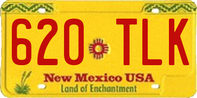 NM license plate 620TLK