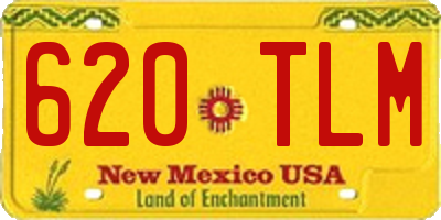 NM license plate 620TLM