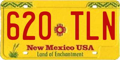 NM license plate 620TLN