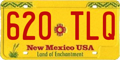 NM license plate 620TLQ