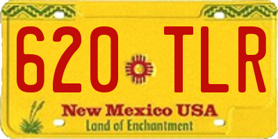 NM license plate 620TLR