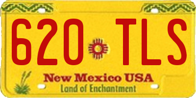 NM license plate 620TLS