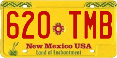NM license plate 620TMB