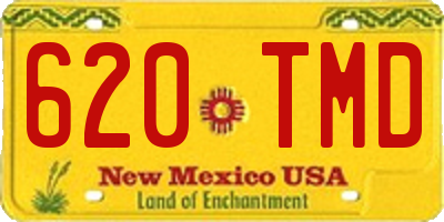 NM license plate 620TMD