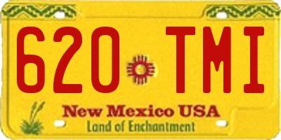 NM license plate 620TMI