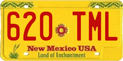 NM license plate 620TML