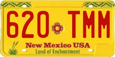 NM license plate 620TMM