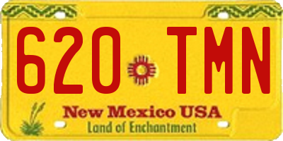 NM license plate 620TMN
