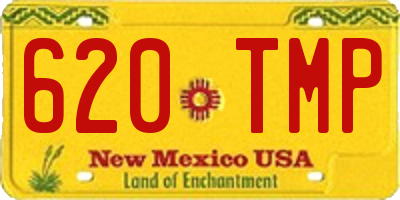 NM license plate 620TMP