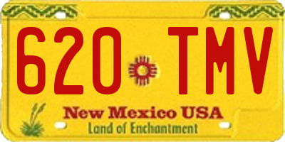 NM license plate 620TMV
