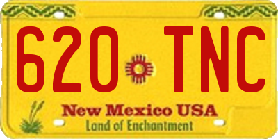 NM license plate 620TNC