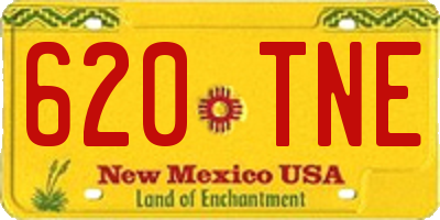 NM license plate 620TNE