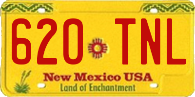 NM license plate 620TNL